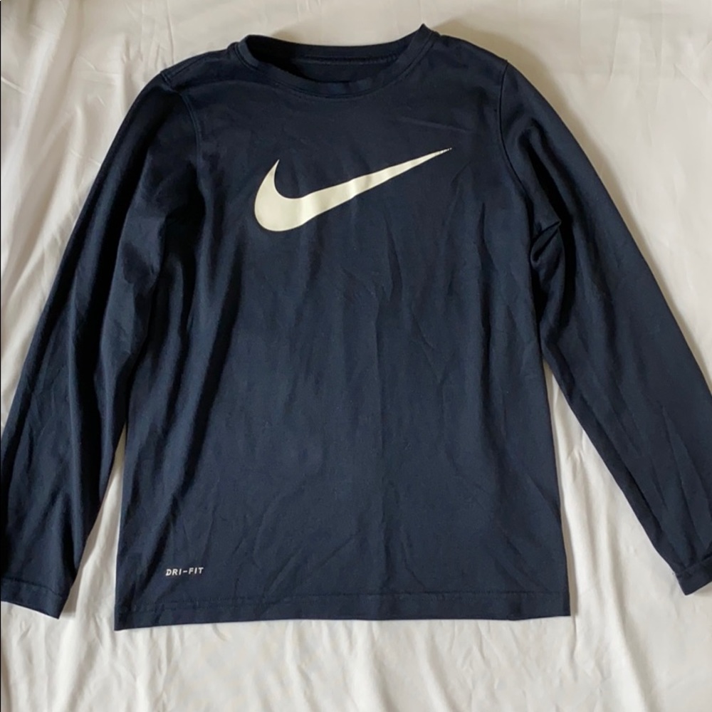 NIKE Youth Dry Fit Long Sleeve Shirt